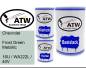 Preview: Chevrolet, Frost Green Metallic, 16U / WA222L / 40V: 500ml Lackdose + 500ml Klarlack + 250ml Härter - Set, von ATW Autoteile West.